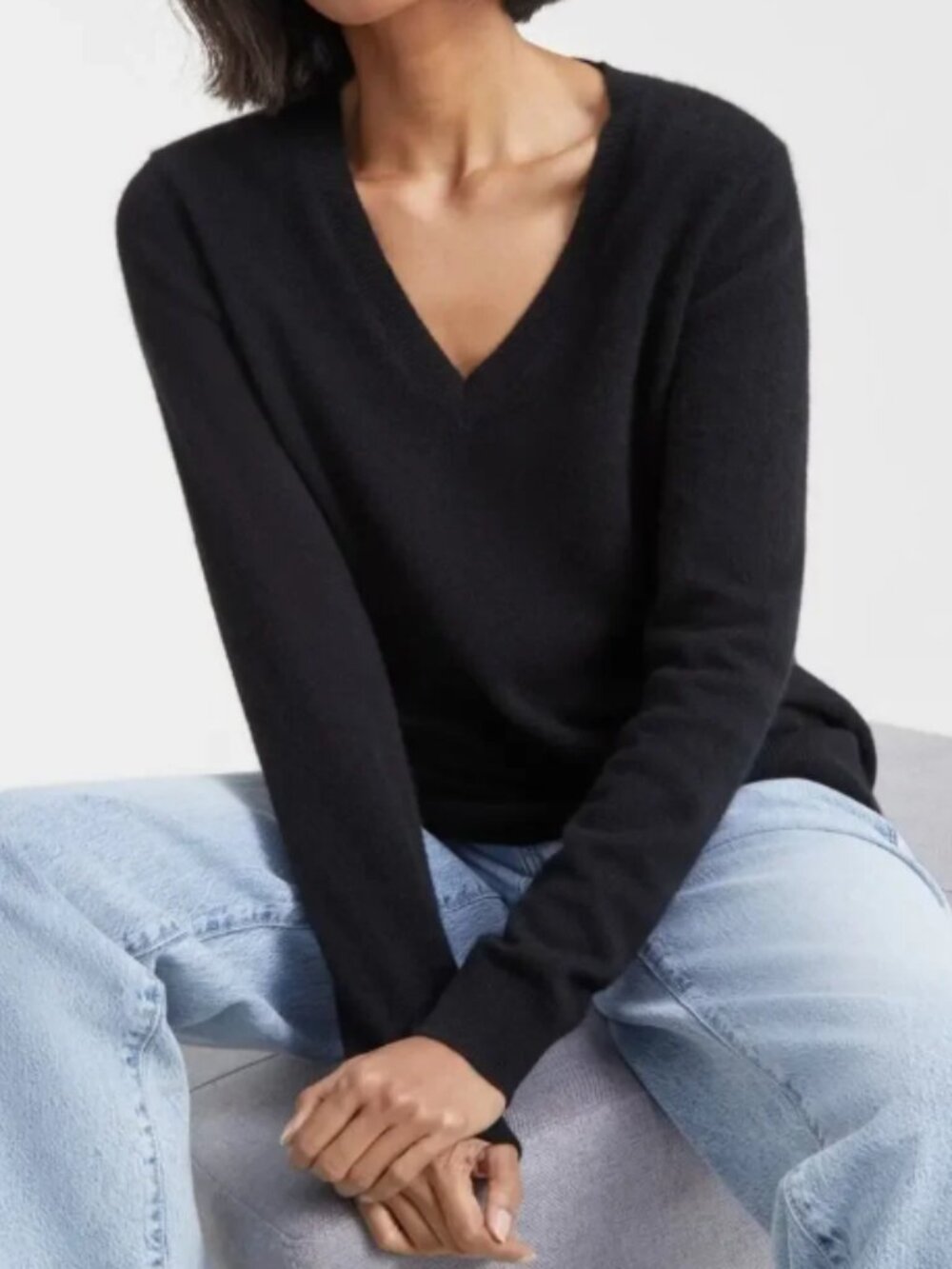 Black Cashmere Sweater